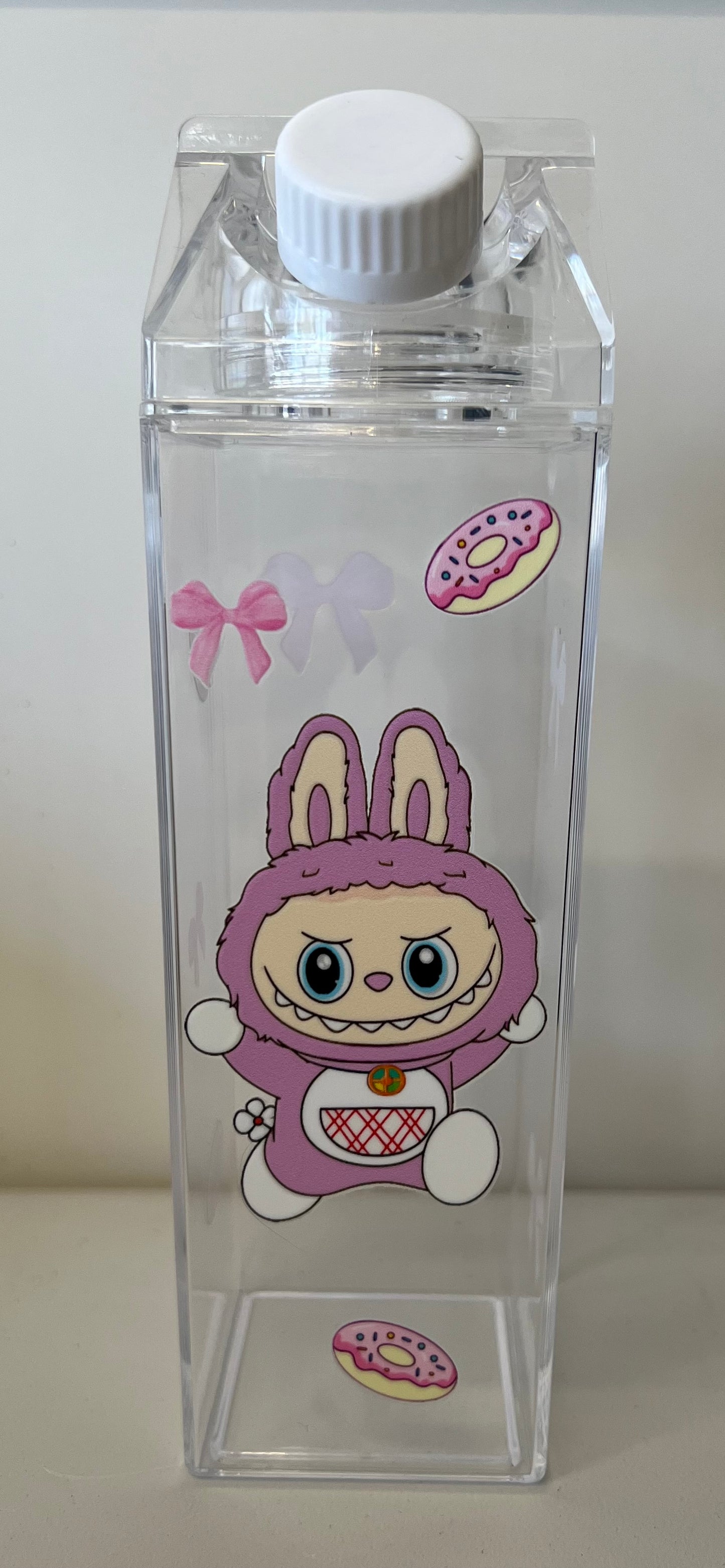 Labubu Milk Carton Water Bottle