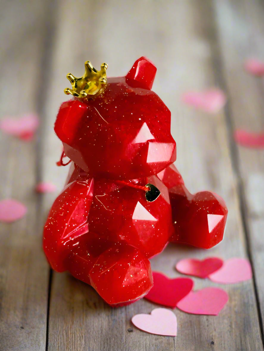 Resin Teddy Bear - Crown