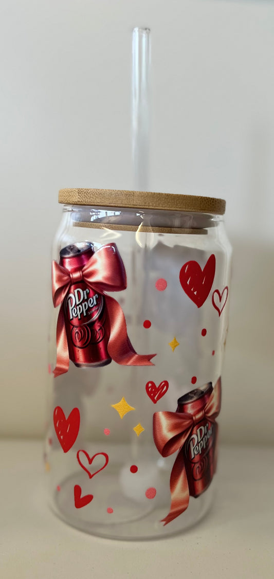 Dr Pepper Glass Tumbler