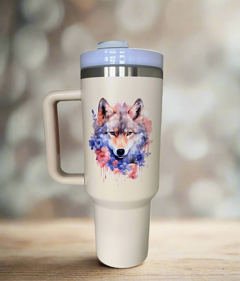 40oz Dupe Cup, Wolf