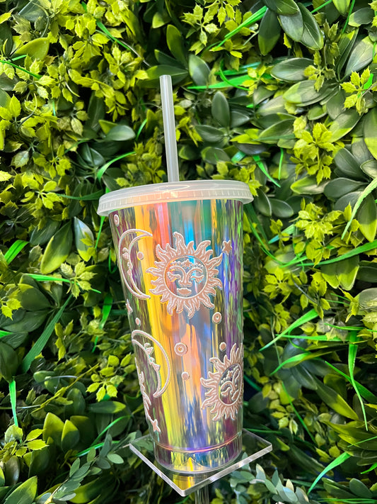 24oz Tumbler, Sun and Moon