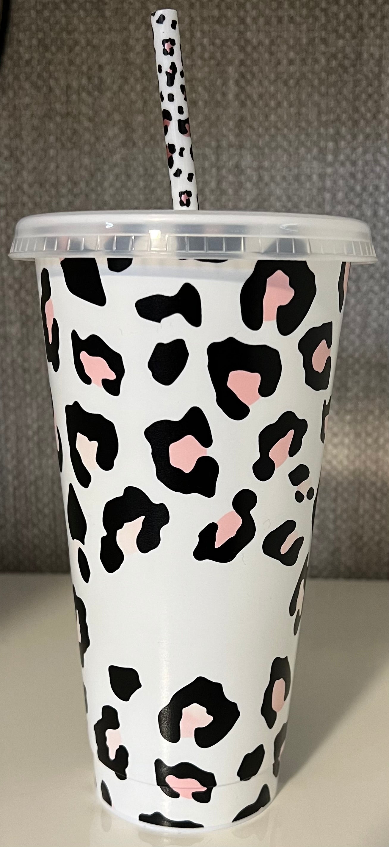 24oz Leopard Tumbler, Personalised