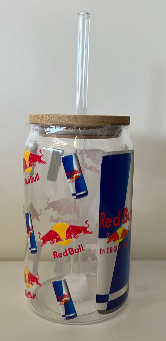 Red Bull Glass Tumbler