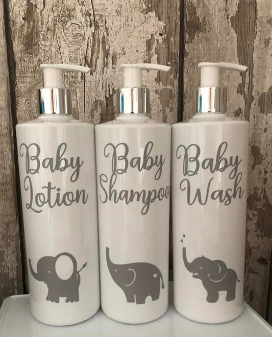 Baby bath bottles