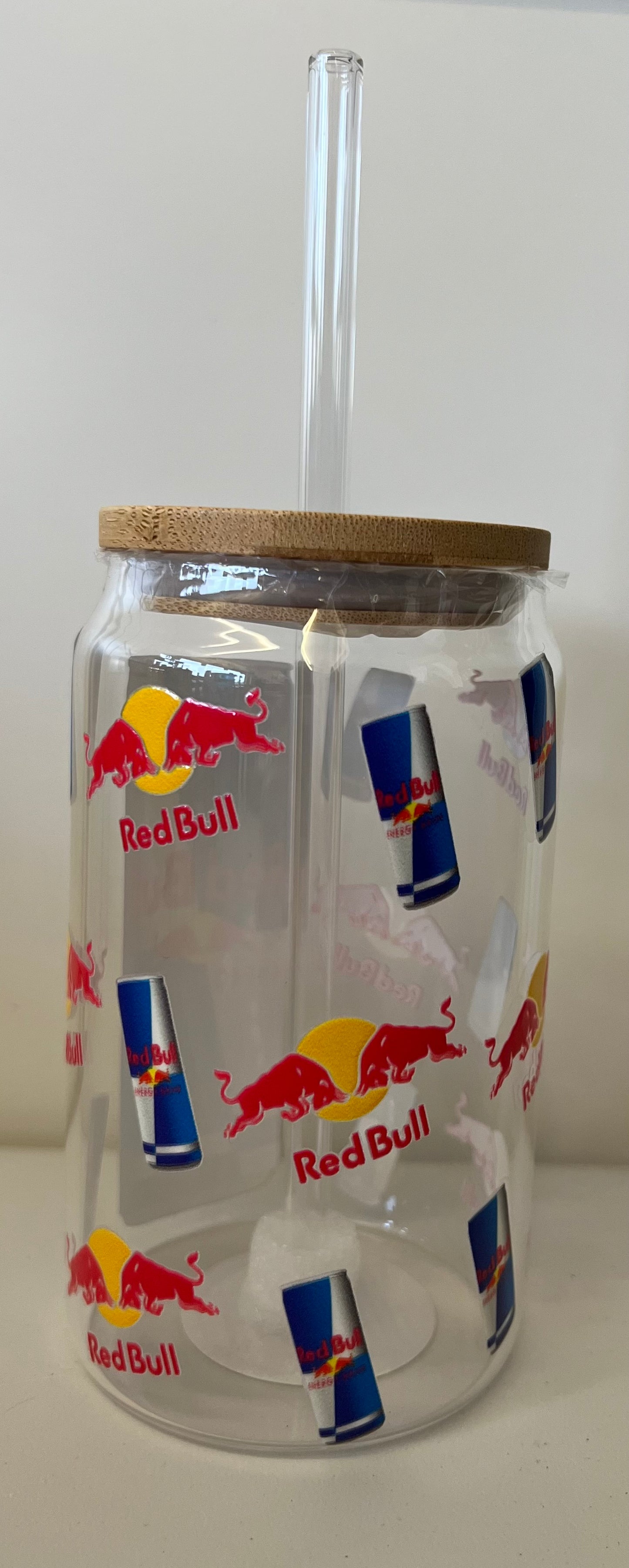 Red Bull Glass Tumbler