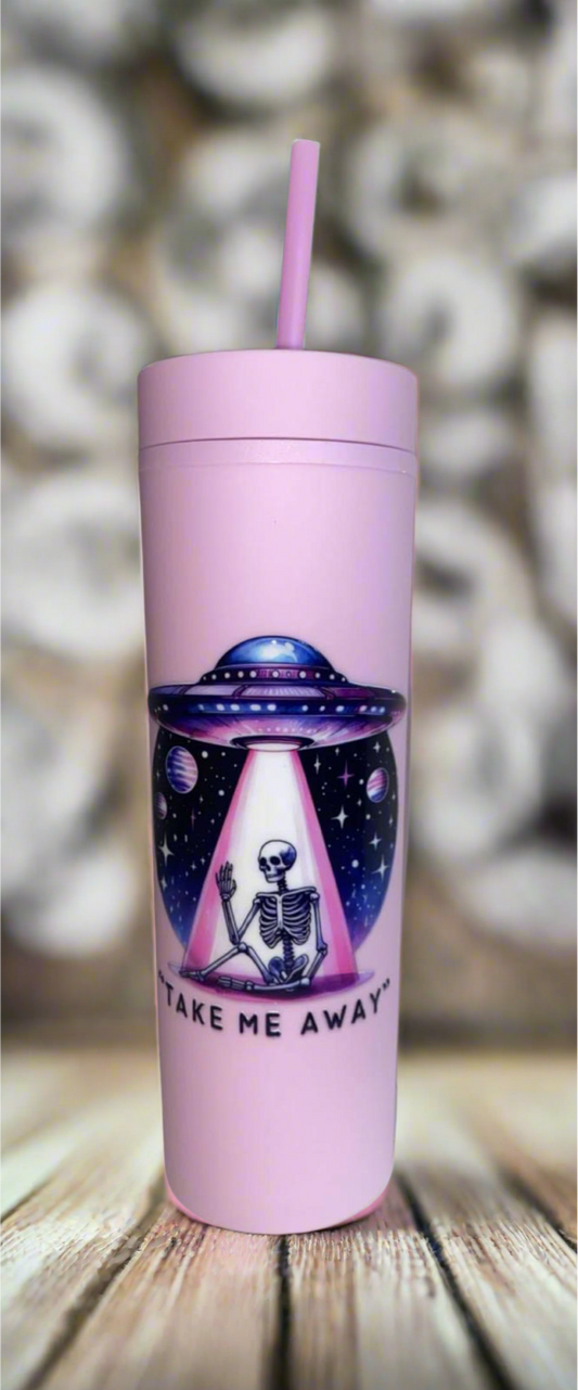 16oz Skinny Tumbler, Alien