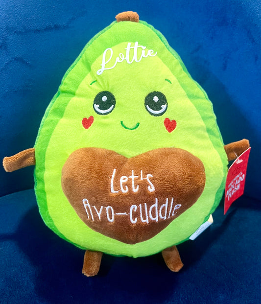 Avocado valentines plush