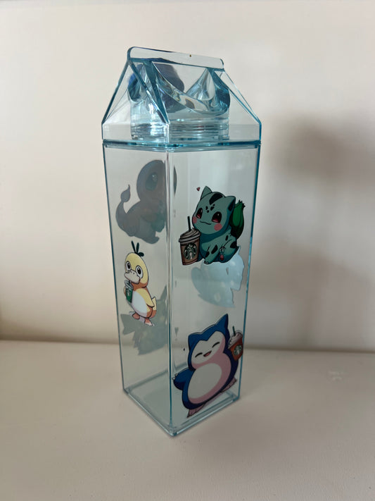 Pokemon Milk Carton Water Bottle
