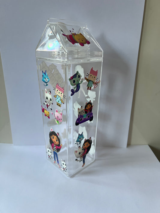 Gabby’s Doll House Milk Carton Water Bottle