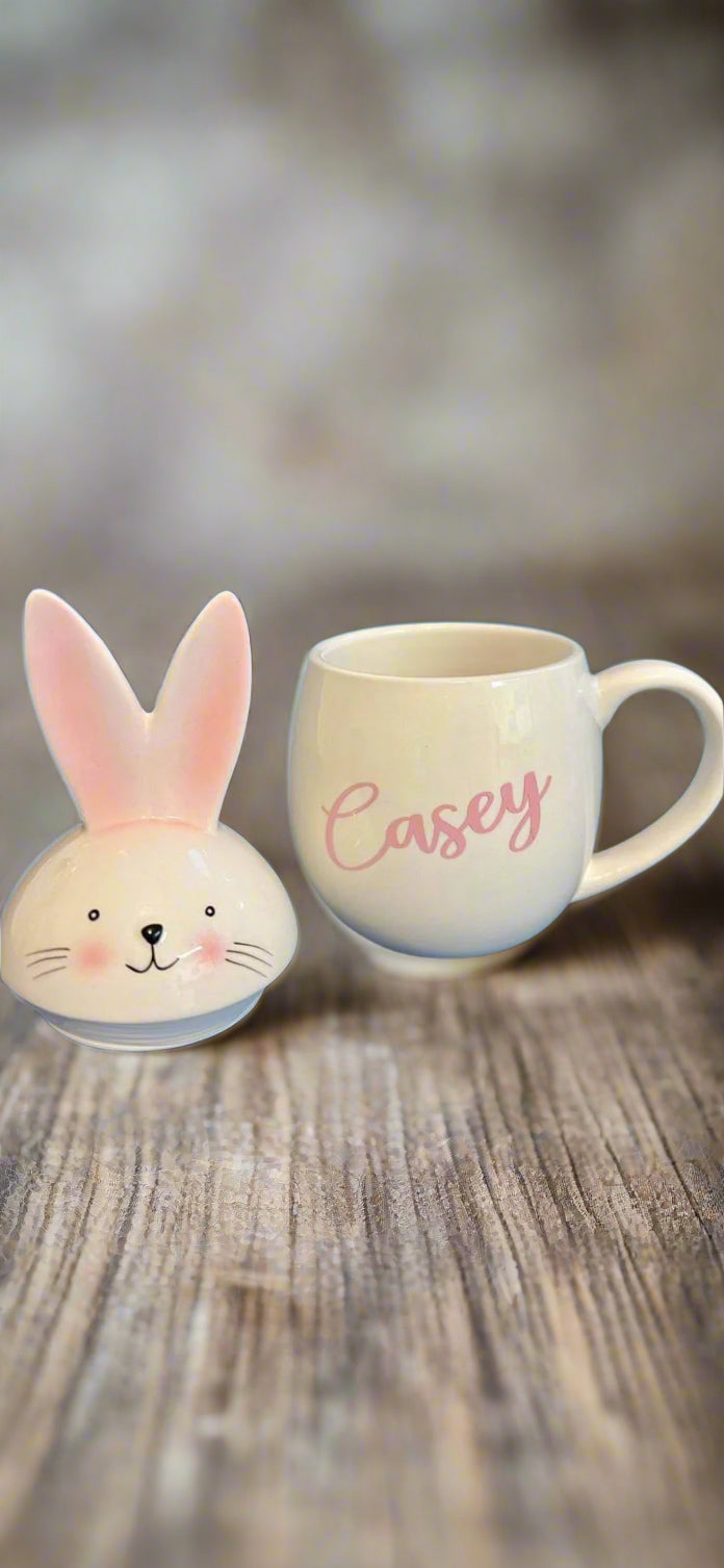 Springtime/Easter ceramic personalised mug