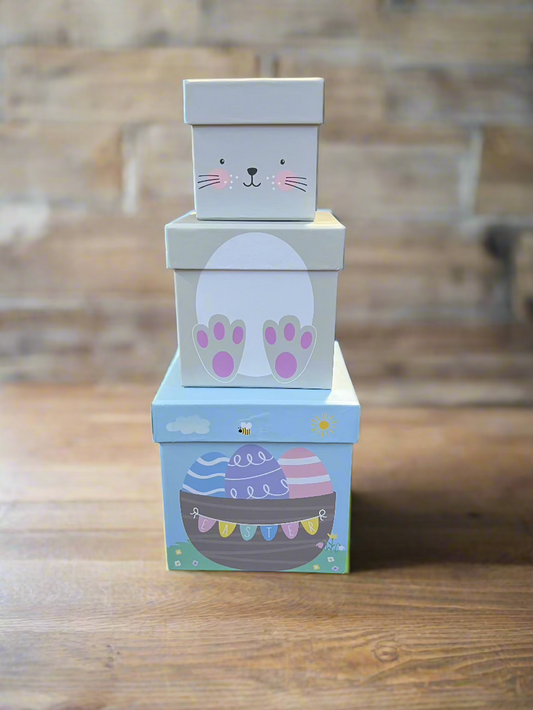 Personalised Easter stacking gift boxes