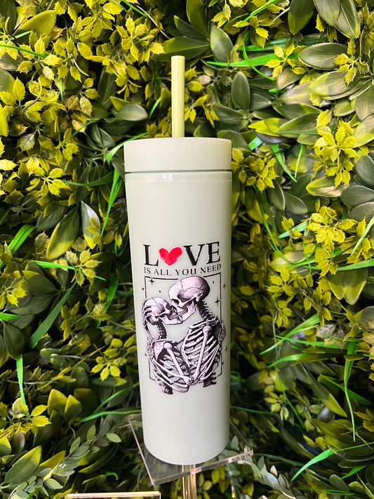 16oz Skinny Tumbler, Love