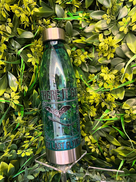 Turquoise Water Bottle, Last flying f***