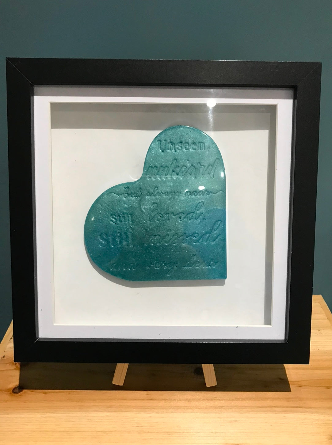 Resin Memorial Heart Frame